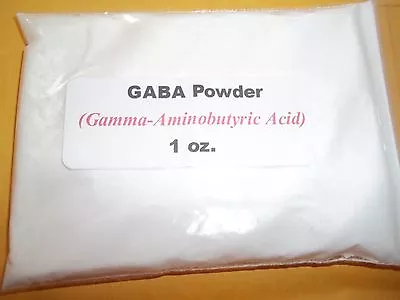 1 Oz. GABA Powder (Gamma-Aminobutyric Acid) • $2.95