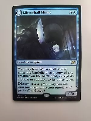 MTG Mirrorhall Mimic/Ghastly Mimicry Innistrad: Crimson Vow 068/277 Foil Rare • $2.49