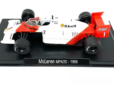 1:43 Scale McLaren MP4/2C F1 Diecast Model - Alain Prost 1986 Model F1 Race Car • £12.99