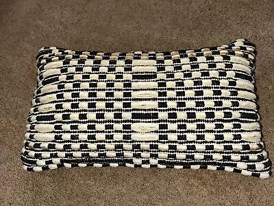 Magnolia Home By Joanna Gaines - Pillow Navy/Beige 13 X 21 Lumbar Pillow • $50