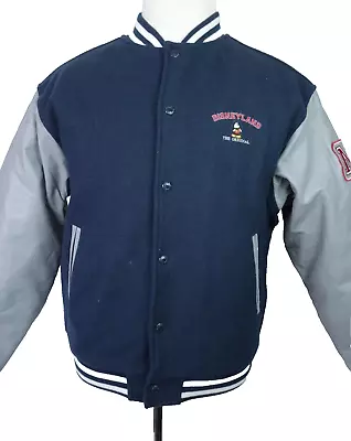 Disney Mickey Mouse Varsity Jacket Blue/Gray Men Size Small • $99.97
