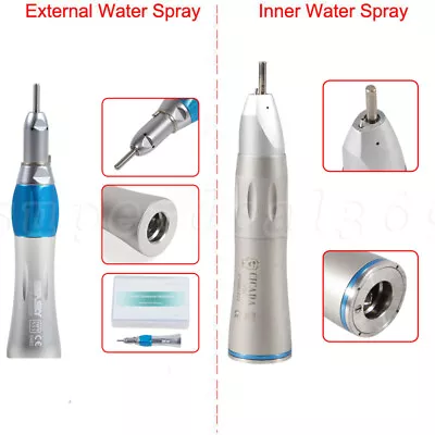 Dental Inner /External Water Spray Straight Nose Cone Low Speed Handpiece Sa • $18.02