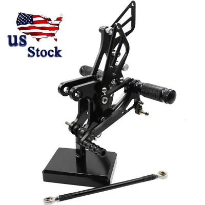 For Kawasaki ZX6R ZX636 2005-2007 2008 CNC Adjustable Rearset Foot Peg Footrests • $109.98