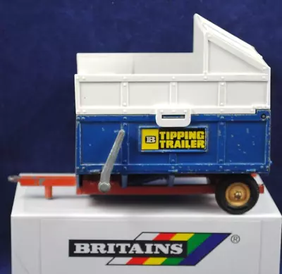 £39.99 • Buy 1973 Britains 1:32 Farm 9566 DARK BLUE HIGH SIDED SILAGE TRAILER Rear TIP ACTION