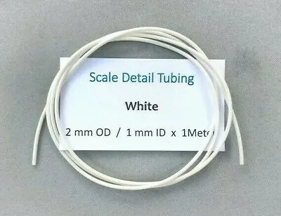 2 Mm White PVC Tubing..Scale Model Detailing - Tamiya..Italeri ..Revell..Airfix • £4.05