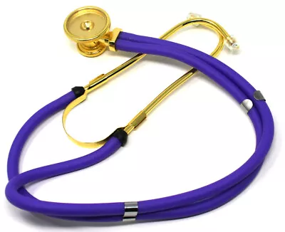 Sprague Rappaport Stethoscope Purple Dual Head Adult Premium Gold Plated • $15