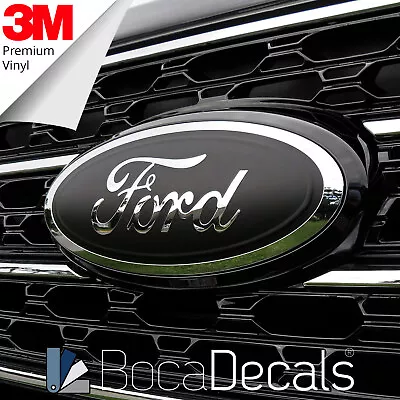 BocaDecals 2015-2023 Ford F150 Emblem Overlay Insert Decals (SET OF 2) • $22.99