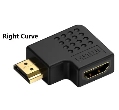 Wholesale HDMI Male To Female Adapter Left Right Angle Curve Converter 4K 1080 • $85.99