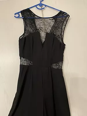 Miss Selfridge Jumpsuit Black Size 10 • £14.99