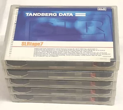 Lot Of 5 Tandberg Data SLRtape 7 20/40GB QIC Data Tape Cartridge • $70