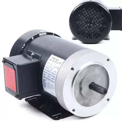 2 HP Electric Motor 3 Phase 3450RPM 56C Frame TEFC 208-230/460 Volt 5/8 Shaft • $188.11