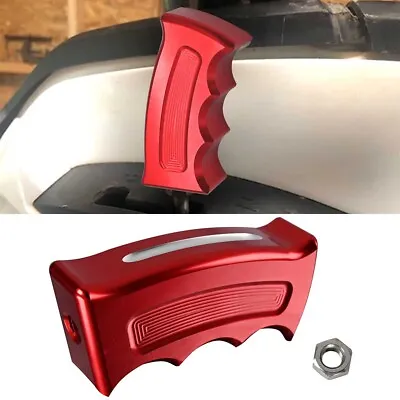 Billet Pistol Grip Shift Knob Shifter Holder For Can-Am Outlander Renegade Red • $18.99