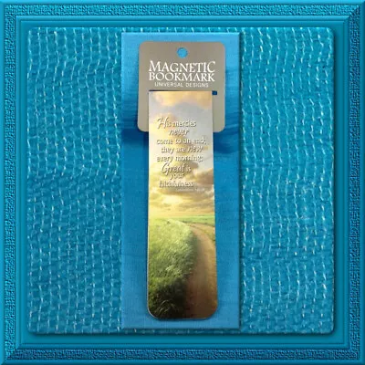 Christian Catholic Book Bible Magnetic Bookmark HIS Mercies Never Come To An End • $1.50