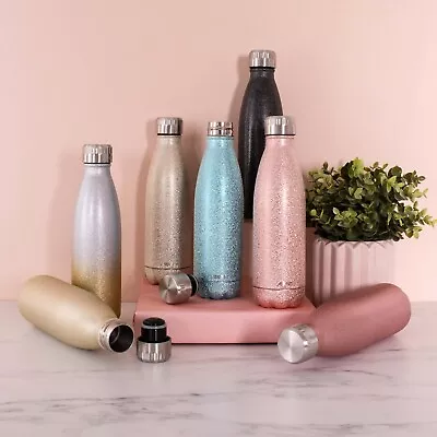 Avanti Fluid Insulated Water Bottle Flask Vacuum Thermos Stainless Steel • $19.95