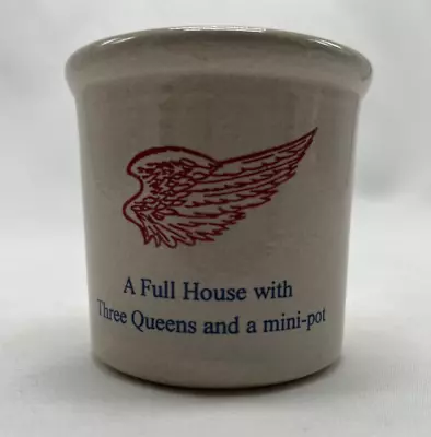 Vintage Red Wing Stoneware Mini Crock Steamboatin' On The River 1998 Minnesota • $29.99