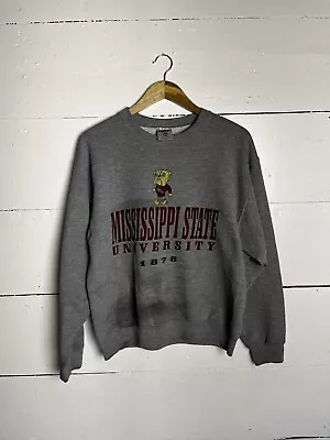 Vintage Mississippi State Bulldogs Jerzees Crewneck Sweatshirt Size M • $20