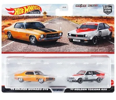 Hot Wheels Premium 2 Pack 73 Holden Monaro GTS 77  Holden Torana IN HAND • $89.99