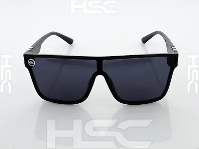 Quiksilver Sunglasses Gloss Black Frame Dark Smoke Single Lens SciFi Blenders • $25