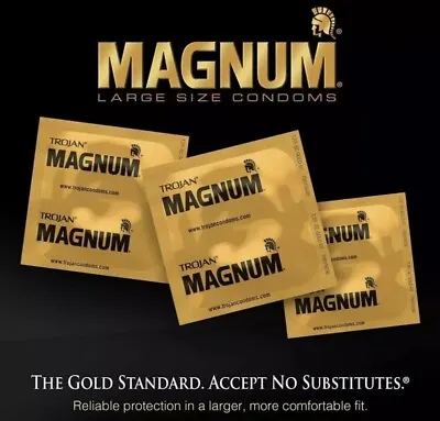 MAGNUM Lubricated Condoms Large Size Condoms 50 Count • $18.50