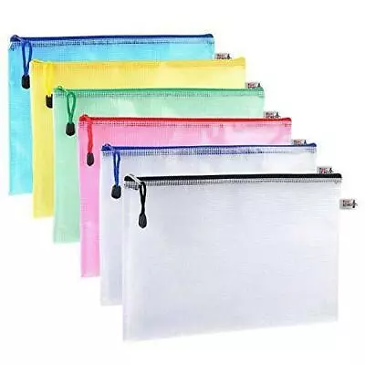 A4/ A5/A6 Reinforced Zippa Zip Tuff Storage Folders Bags Wallet Case Heavy Duty • £17.99