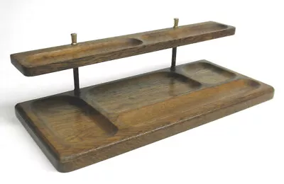 Vintage MCM Mens Dresser Caddy Valet Jewelry Change Wood Holder Tray Organizer • $24