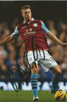 ASTON VILLA: NATHAN BAKER SIGNED 6x4 ACTION PHOTO+COA • £2.99