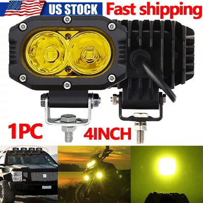 4''Inch 240W LED Cube Pods Amber Off Road Driving Lights Spot Work Light Bar Fog • $11.99