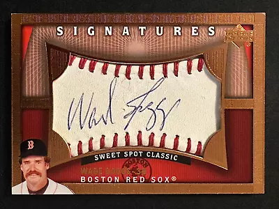 2005 Upper Deck Sweet Spot Classic Signatures Wade Boggs Auto Autograph • $2.25