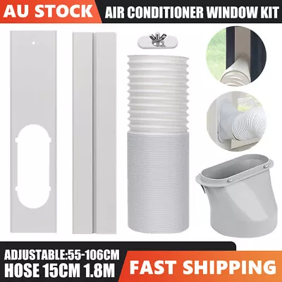 Air Conditioner Spare Parts Gob&Window Slide Kit Plate +Hose 15cm 1.8M Portable • $37.95