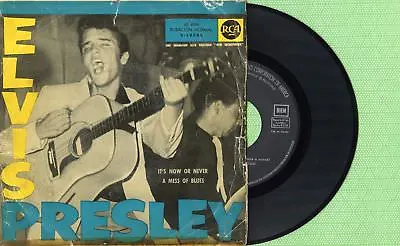 ELVIS PRESLEY / It's Now Or Never / RCA 3-10082 Press Spain 1960 Single 45 Rpm • $35