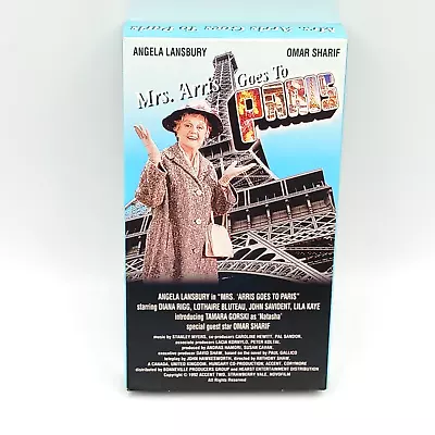 Mrs Arris Goes To Paris VHS Tape Angela Lansbury Diana Rigg Omar Sharif 1992 • $13.59
