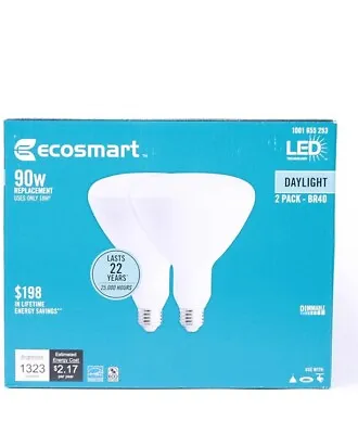 2pk Ecosmart 90w Daylight Br 40 • $14.99