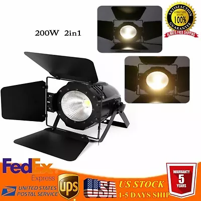 200W LED Stage Par Light COB 2in1 Portable Spot Light DJ Lighting PAR64 DMX512 • $100
