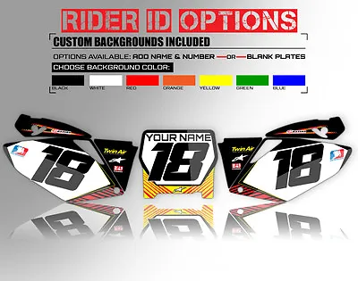 2006 2007 Honda Crf 250 R Graphics Kit Motocross Background Number Decals • $49.99