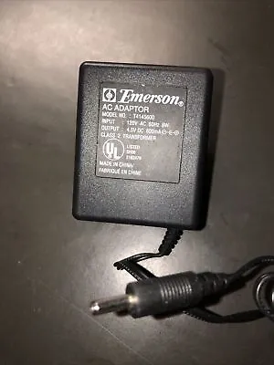 $11.99 • Buy Emerson 4.5V AC Adapter Model - T4145600. Used, Free Shipping