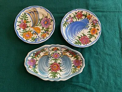 3 Decorative Hand Painted Plates  Made In Greece  Skyros • $24