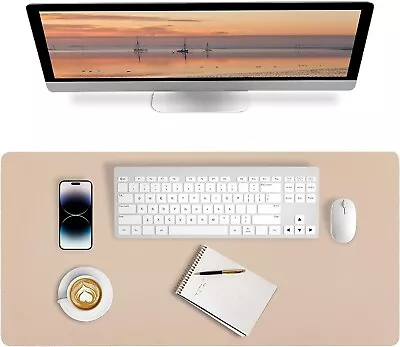 Leather Desk Pad Mouse Pad Non-Slip Desk Protector Mat Leather Desk Blotter • $7