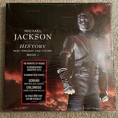 MICHAEL JACKSON HIStory ORIGINAL 1995 U.S 3 12  VINYL LP SET NEW/SEALED RARE OOP • $499.99
