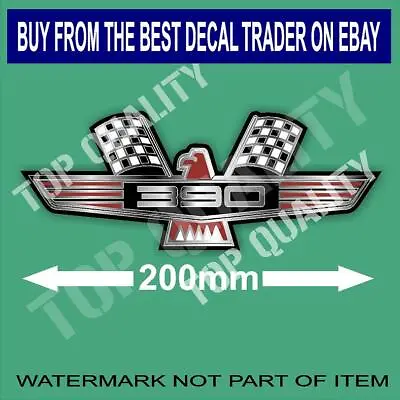 Vintage Thunderbird 390 Eagle Decal Sticker Retro Hot Rod Americana Ford Garage • $3.89