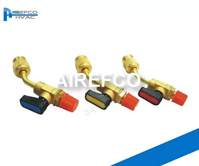 HVAC-R410a 45° Ball Valve Adaptor 1/4  Male - 5/16 Female-Manifold Refrigeration • $38