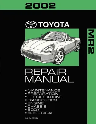 2002 Toyota MR-2 Shop Service Repair Manual Book Engine Drivetrain OEM • $146.11