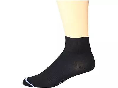 Wrightsock Unisex 247972 Ultra Thin Quarter Black Crew Cut Socks Size M • $24.65