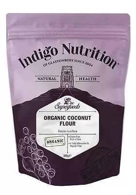 Organic Coconut Flour - 500g - Gluten Free - Indigo Herbs • £9.45