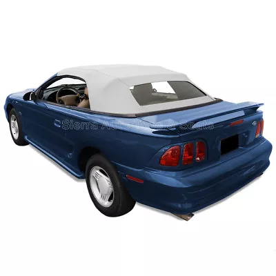 Mustang Convertible Top 94-04 In White Sailcloth With Heated Glass Window • $341.10