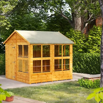 Potting Shed | Power Apex Potting Sheds | Wooden Greenhouse | Sizes 4x4 To 8x8 • £579