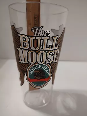 Moosehead Lager The Bull Moose 24 Ounce Oz Clear Plastic Pup • $10.99