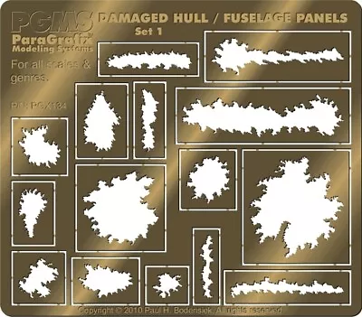 Battlestar Galactica - Damaged Hull & Fuselage Panels - PGX134 • $24.95