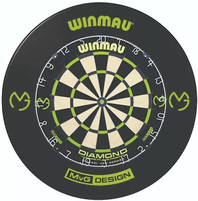 Winmau MVG Diamond Dartboard With One Piece MVG Surround Plus Free Set Of Darts • $259.95