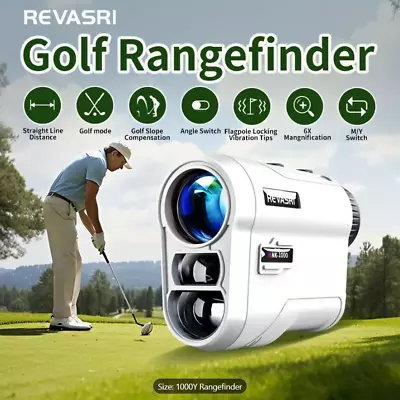 Golf Rangefinder 1000YDS 900M Laser Range Finder Distance Slope Angle Vibration • $89