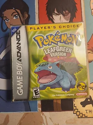 Pokemon Leafgreen Gameboy Advance Complete In Box 2004  • $260